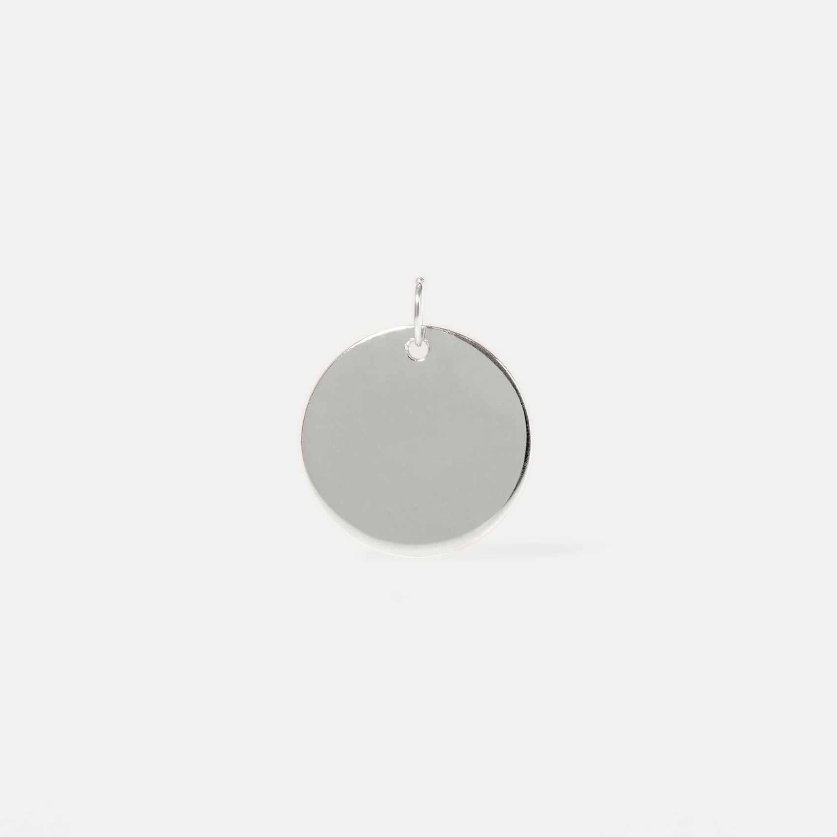 Stilnest Plate Anhänger 925 Silber 14mm gravierbar