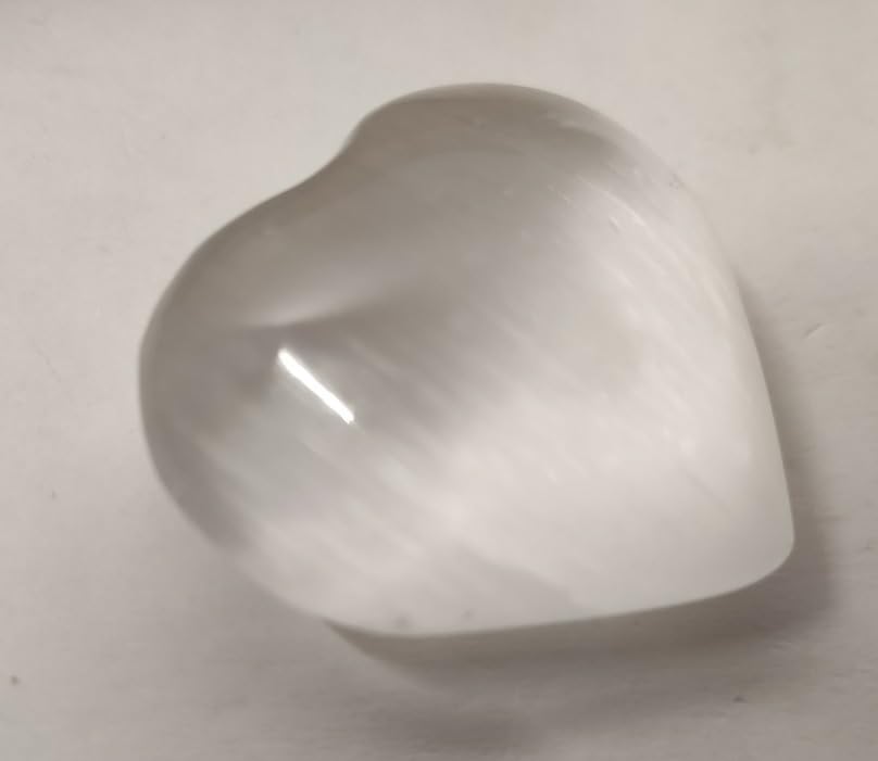 NKlaus Healing Crystals Selenit Herz Handschmeichler 4 cm