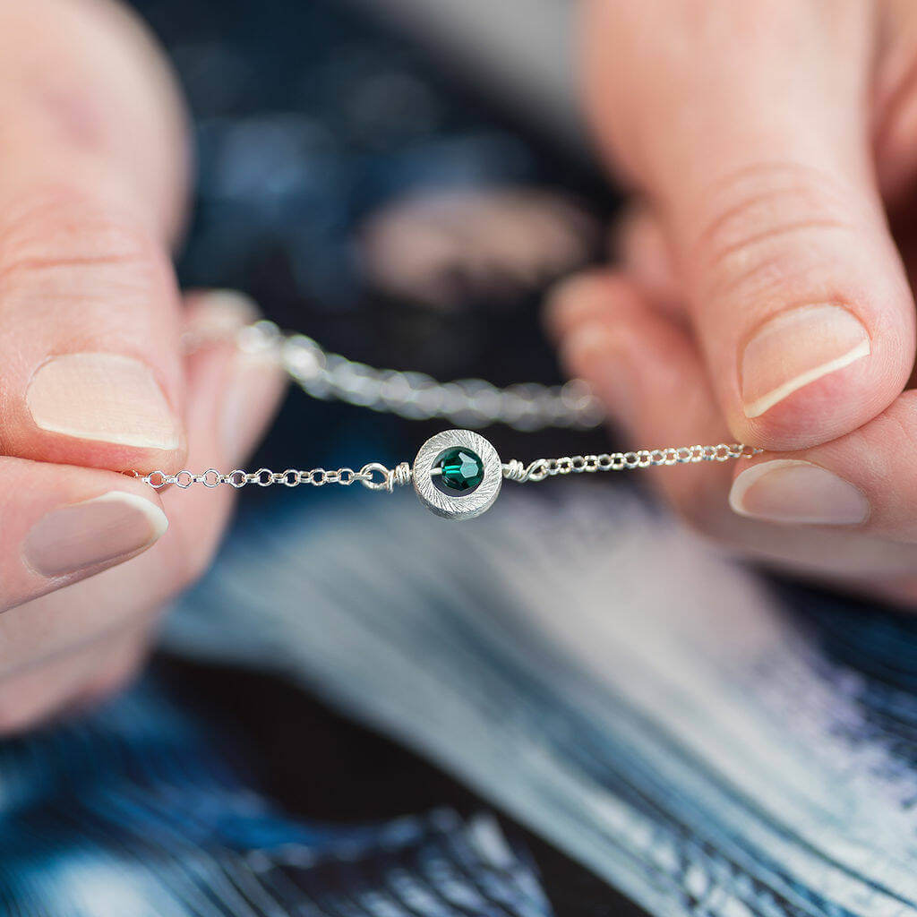 Joy by Corrine Smith Circle Armband Silber Geburtsstein