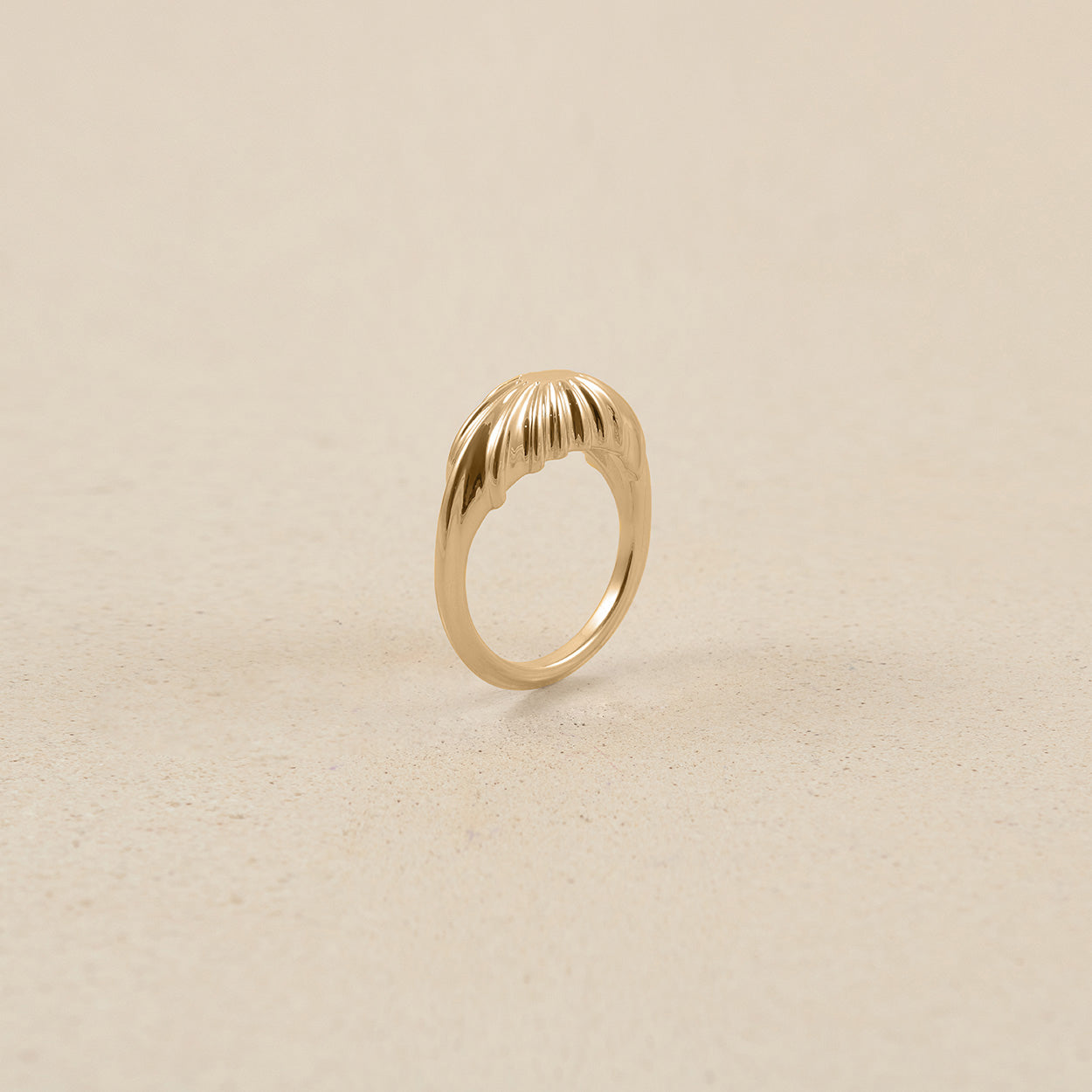 Stilnest Solar Bombé Ring 585 Gold Ring 14k Gr. 52