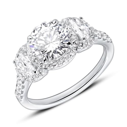JEWLIX Verlobungsring Silber 925 Zirkonia Größe 54