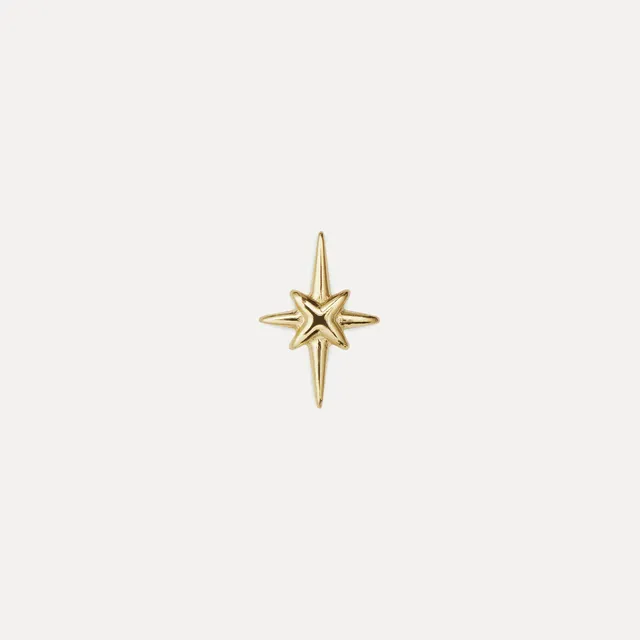 Stilnest Star Light Ohrstecker 585 Gold Single