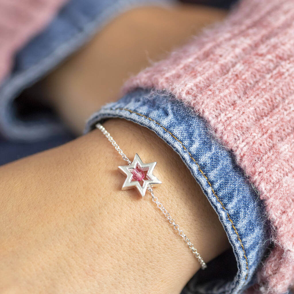 Joy by Corrine Smith Outline Star Armband Silber