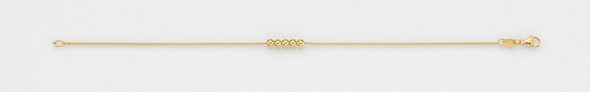 Eugen Rühle Armband 96.5111 585 Gelbgold Anker 19 cm Kugeln
