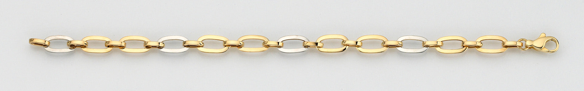 Eugen Rühle Fantasieketten ovale Glieder 7mm Halskette 19cm 585 Gold