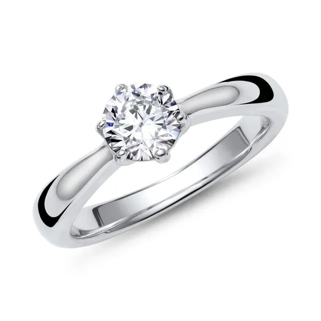 JEWLIX VR0036 Verlobungsring Silber Zirkonia Solitär