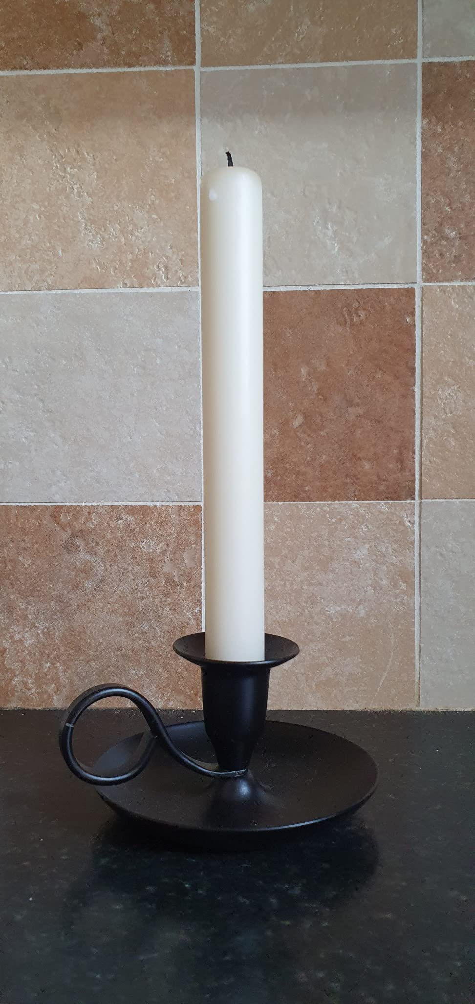 NKlaus Candle Holder Handleuchter Gold Messing 5cm