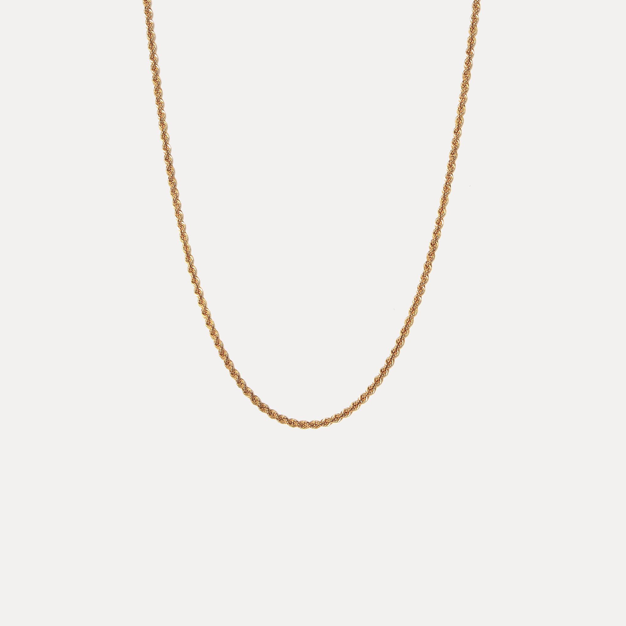 Stilnest Kordelkette 3,2 mm Gold Vermeil Silber 45 cm