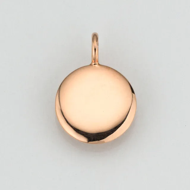 Eugen Rühle Anhänger rund gewölbt 12 mm 333 Gelbgold