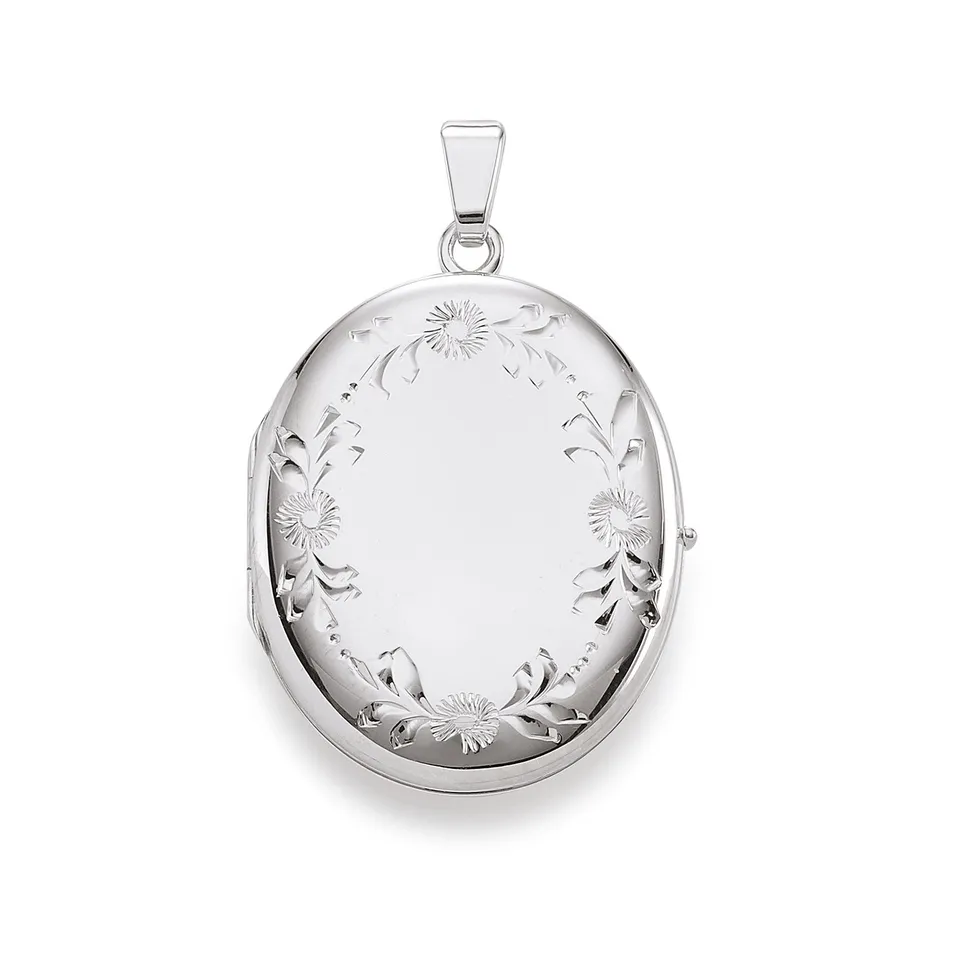 Eugen Rühle Medaillon oval 23x28mm Anhänger 333 Gold