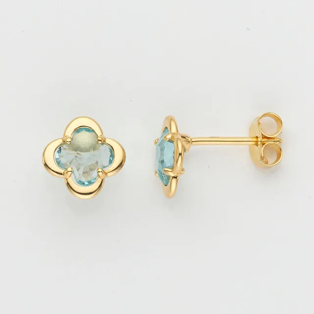 Eugen Rühle Ohrschmuck Sky Topas 8,6mm 585 Gelbgold Ohrringe