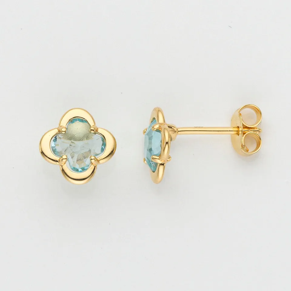 Eugen Rühle Ohrschmuck Sky Topas 8,6mm 585 Gelbgold Ohrringe