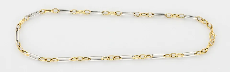 Eugen Rühle Fantasiekette 4,9mm Halskette 585 Gold 45 cm