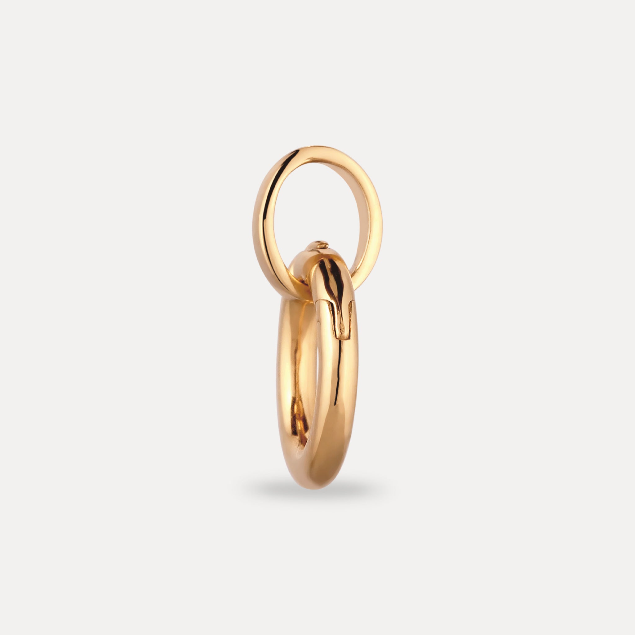 Stilnest Charm Anhänger 24k Gold Vermeil offen