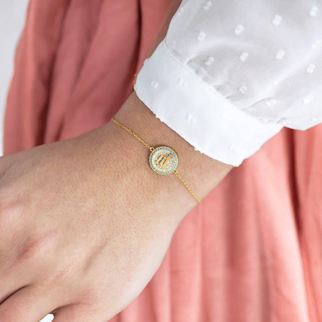 Joy by Corrine Smith Pave Zodiac Armband Gold Sternzeichen