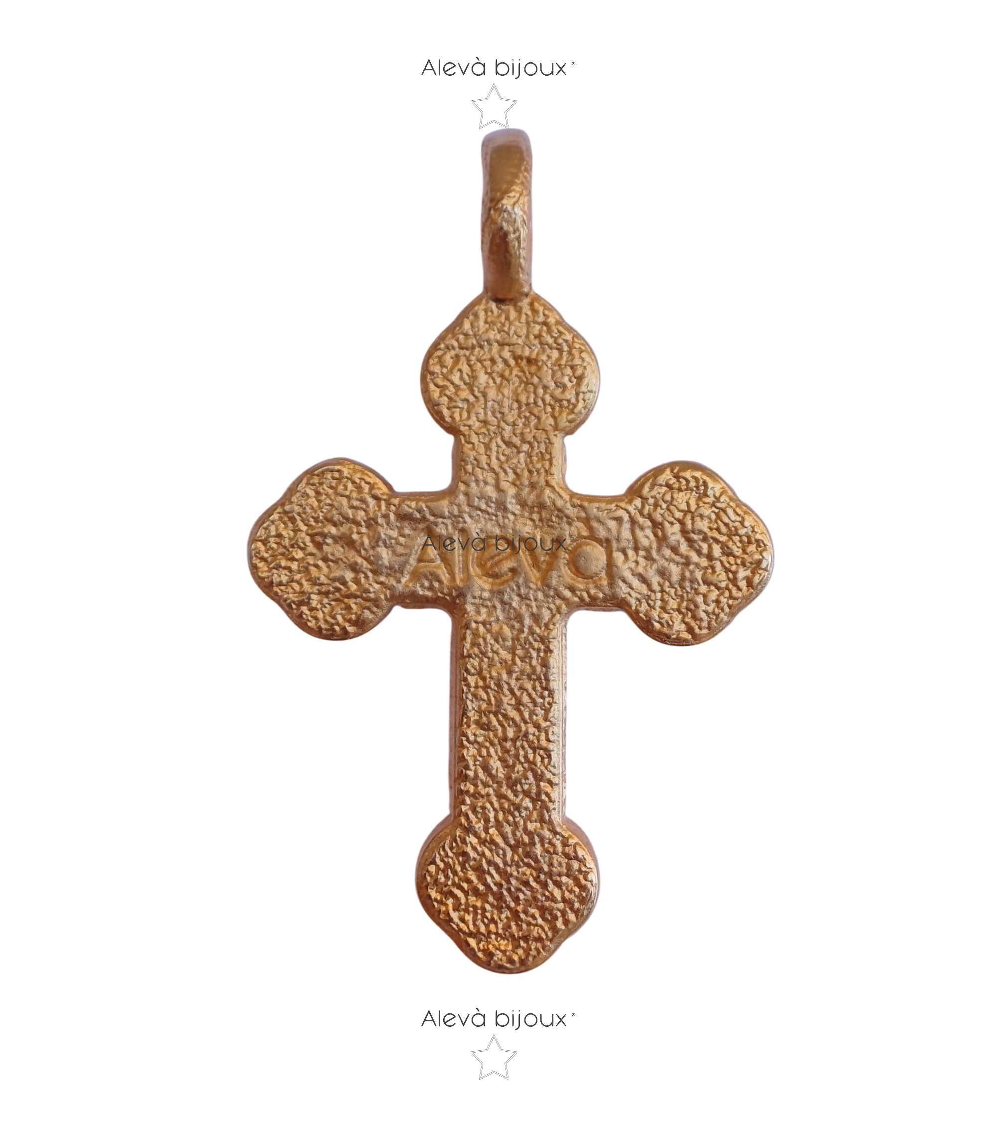 Alevá Bijoux Croci Anhänger Paros Kreuz Gold
