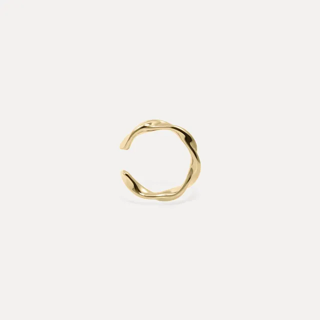 Stilnest Flux Ear Cuff 585 Gold 14k Massivgold