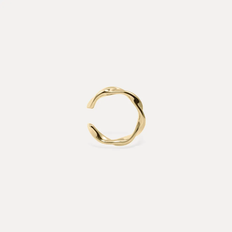 Stilnest Flux Ear Cuff 585 Gold 14k Massivgold