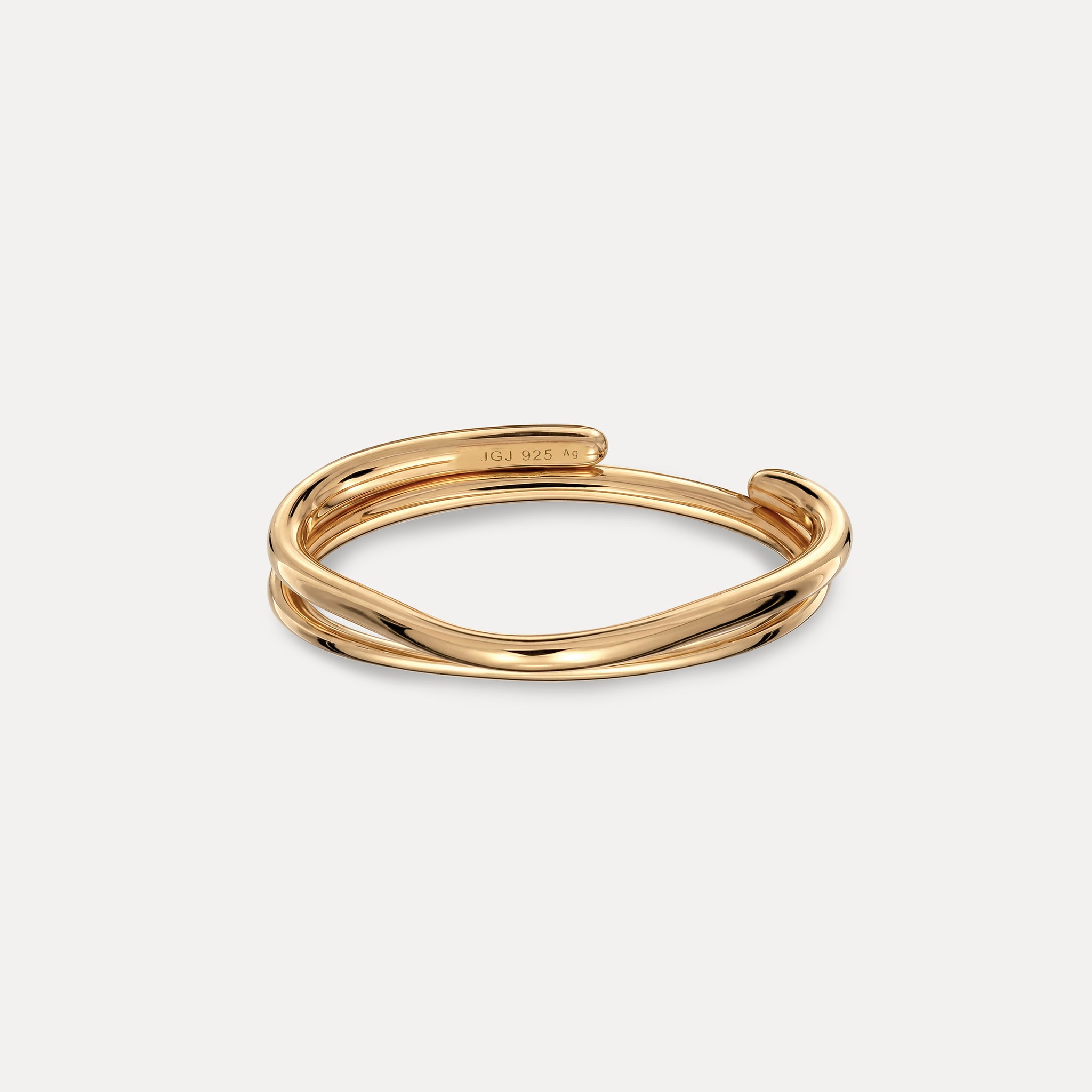 Stilnest Charm Ring 24k Gold Vermeil Gr. 52 Stacking