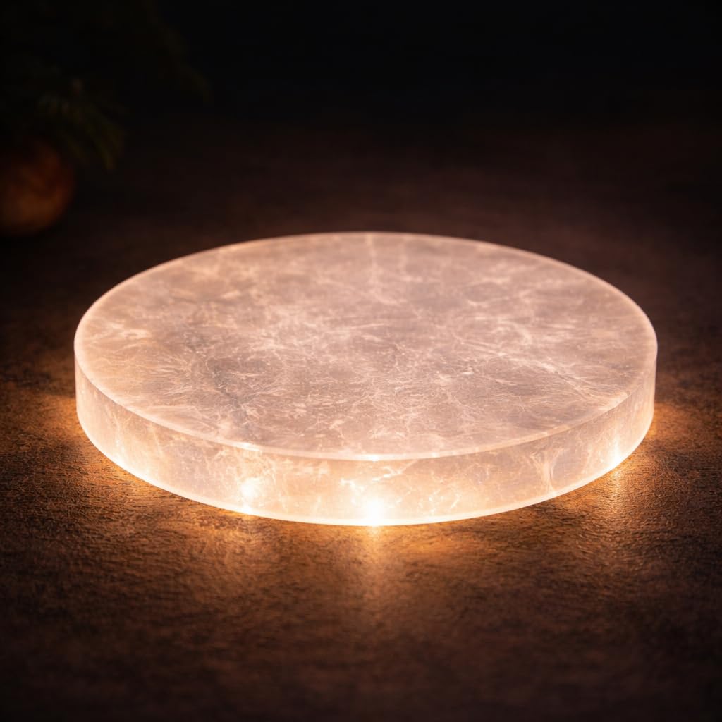 NKlaus Healing Crystals Selenit Aufladeplatte rund 10cm