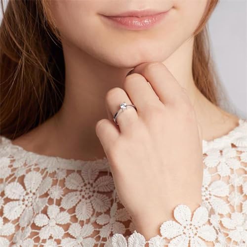 JEWLIX VR0024 Verlobungsring Silber 50 Zirkonia 3,5 mm