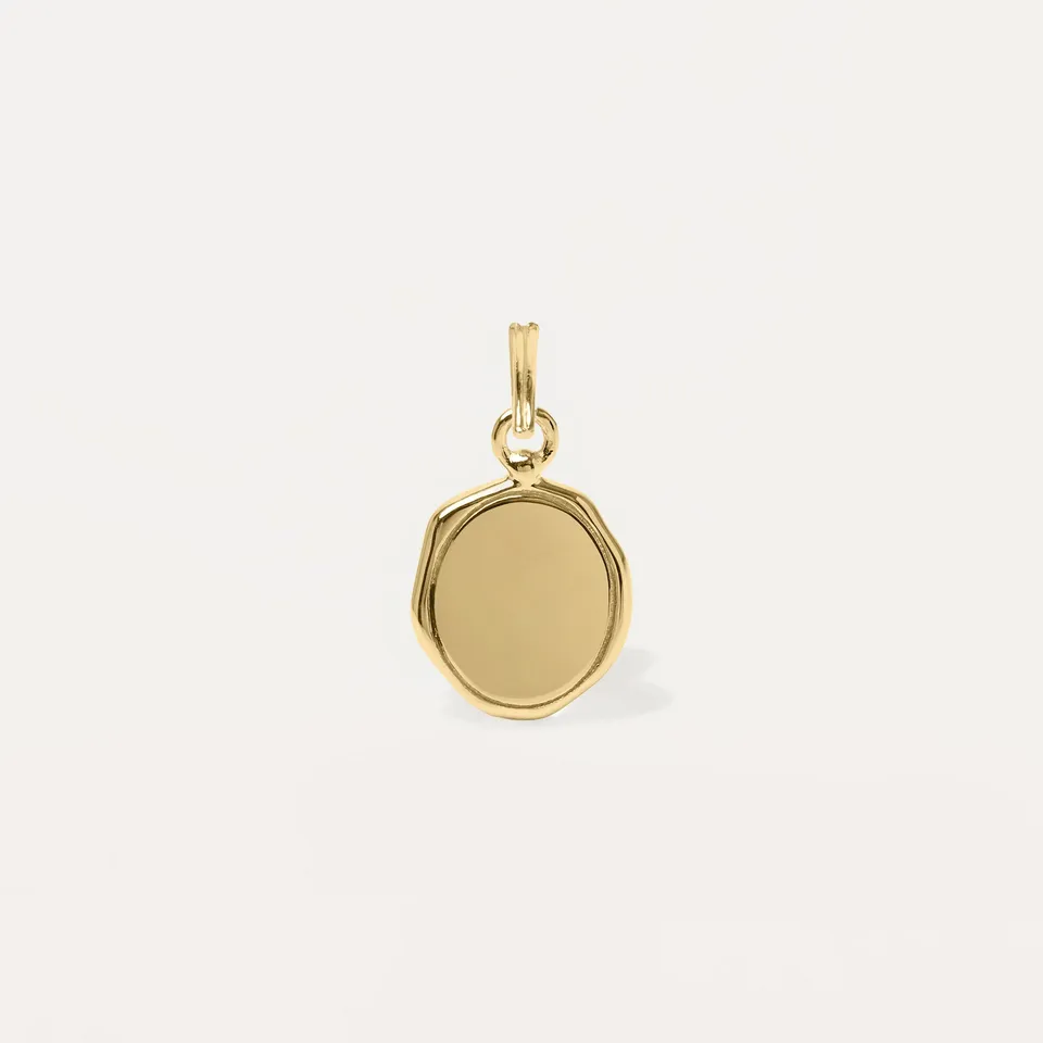 Stilnest Seal Anhänger 585 Gold Massivgold Retro