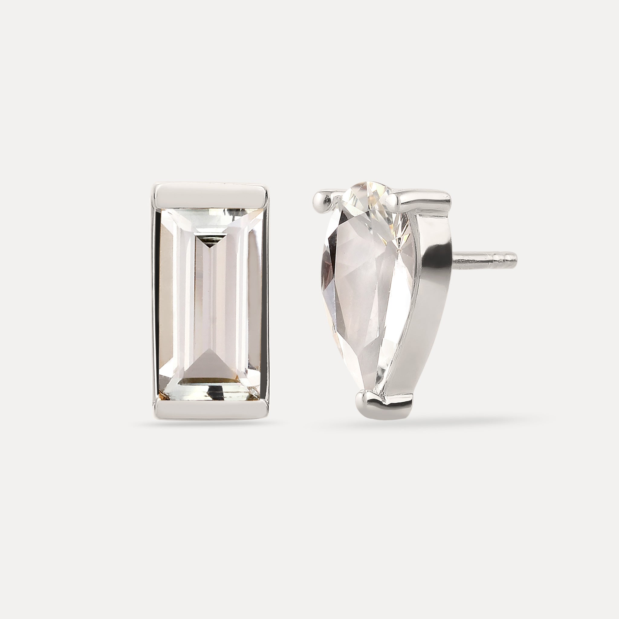 Stilnest Beryll Balance Ohrstecker Gold Vermeil
