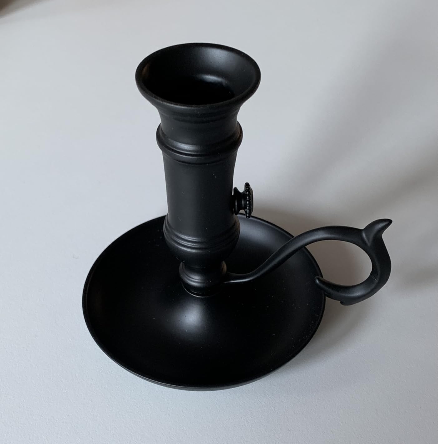 NKlaus Schiebeleuchter Schwarz Eisen Kerzenhalter 11cm