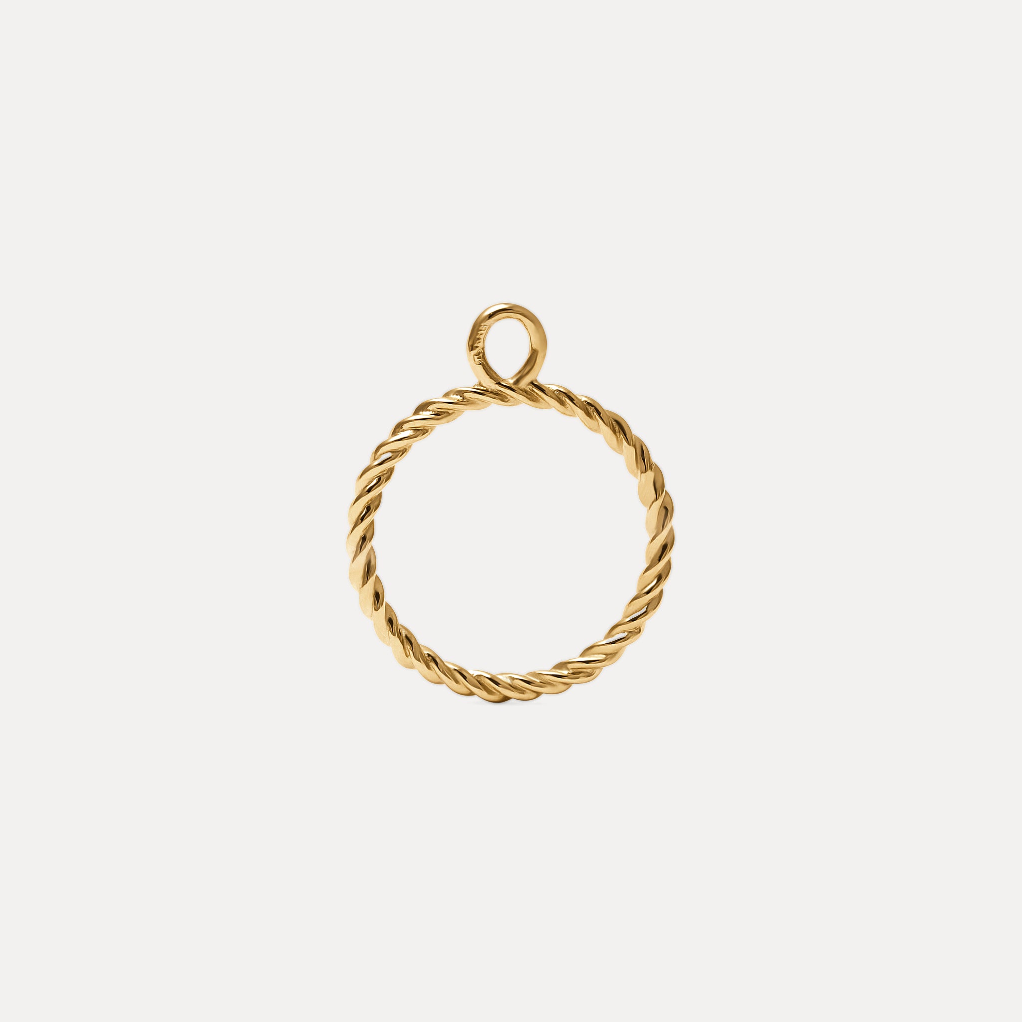 Stilnest Dune Kette Anhänger 24k Gold Vermeil 45cm Panzerkette