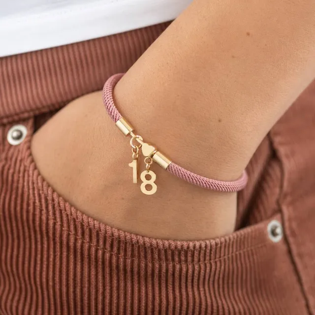 Joy by Corrine Smith Any Age Birthday Armband Gold Herz