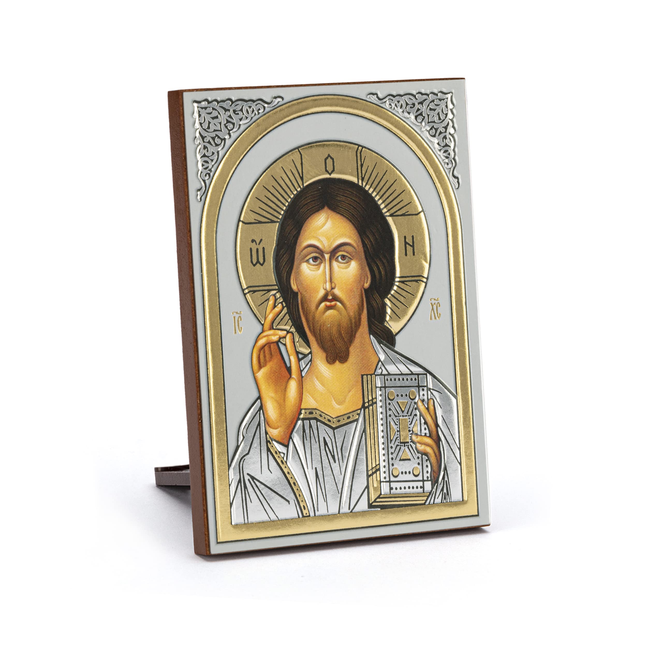 NKlaus Religious Icons Jesus Christus Ikone Holz 6x8,5cm