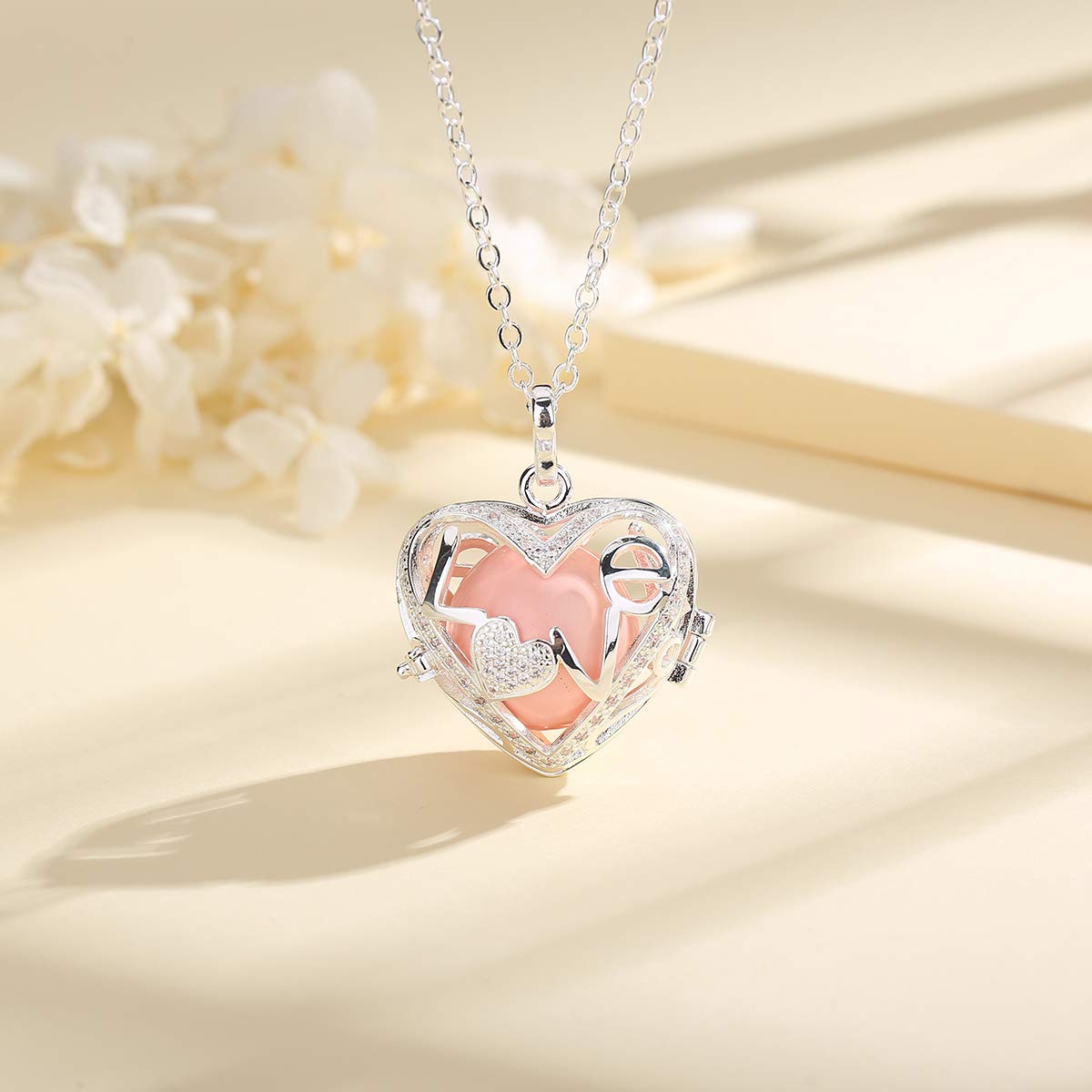 Eudora Harmony Bola Love Halskette 20mm Herz