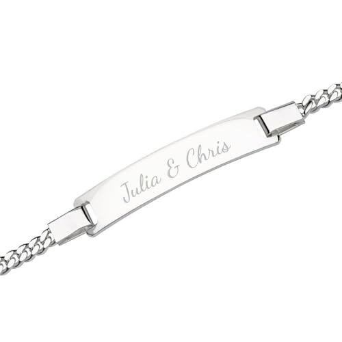 JEWLIX ID-Armbänder ID0035-C Armband Silber gravierbar