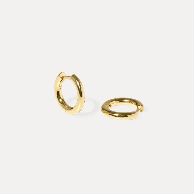 Stilnest Mini Bold Huggies 585 Gold 12,7 mm Massivgold