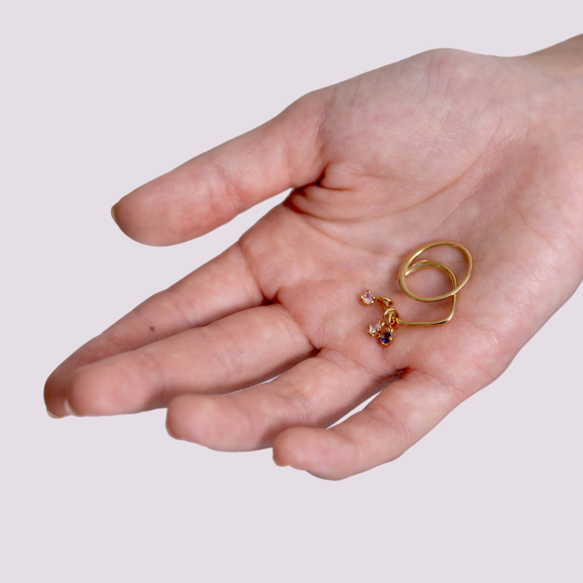 Stilnest Charm Ring 24k Gold Vermeil Gr. 52 Stacking