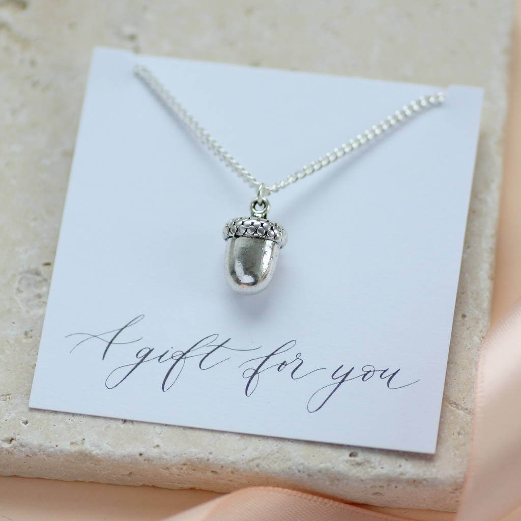 Joy by Corrine Smith Acorn Pendant Halskette Gold Eichel