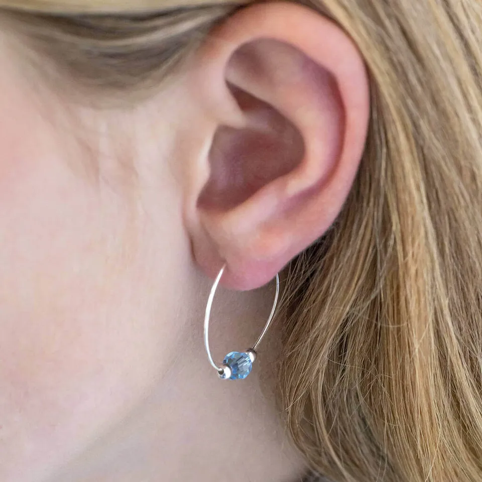 Joy by Corrine Smith Birthstone Creolen vergoldet Ohrringe