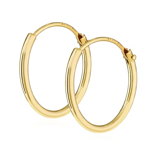 NKlaus Jewellery Creolen 333 Gold 15mm Paar