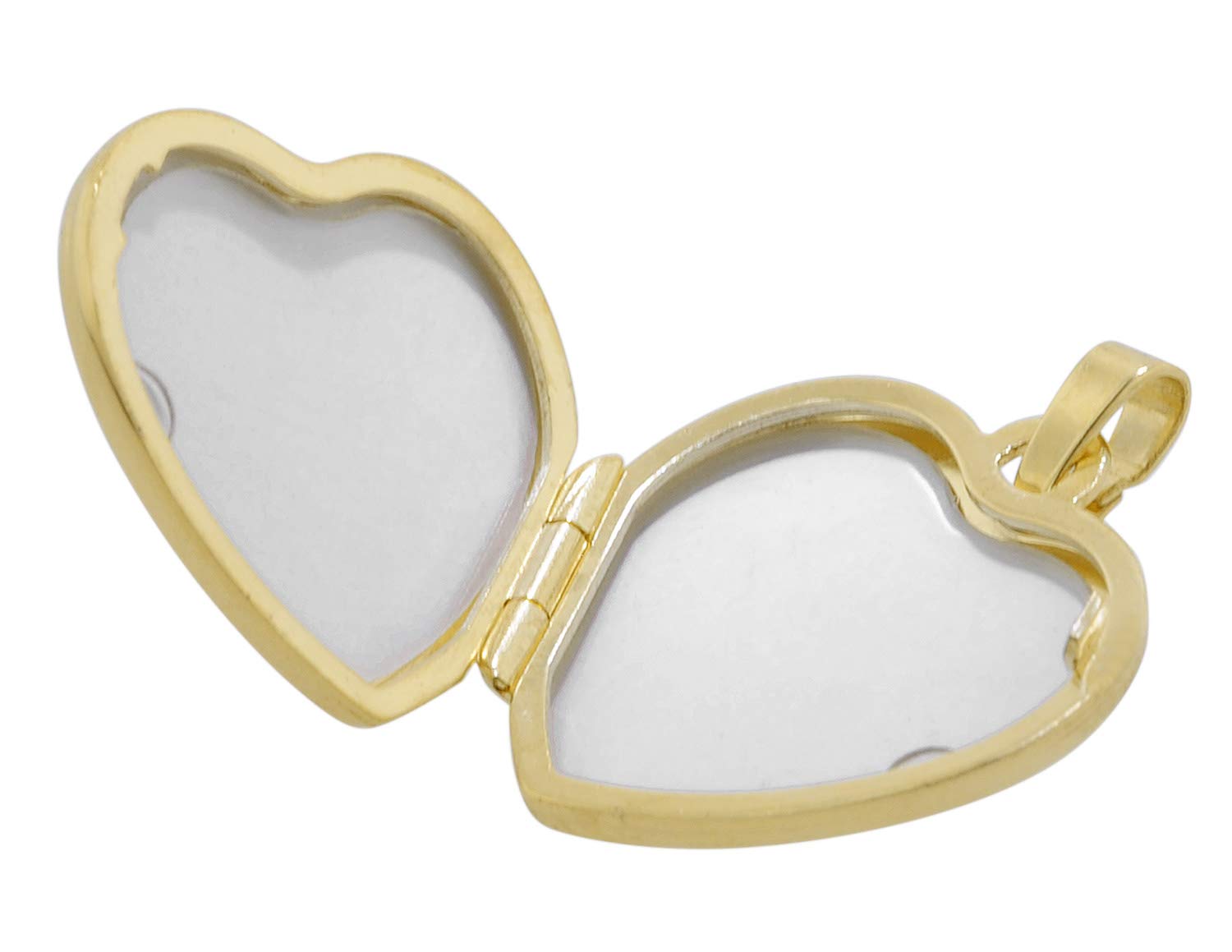 trendor Halsketten Medaillon Herz Gold 333 42 cm Kette