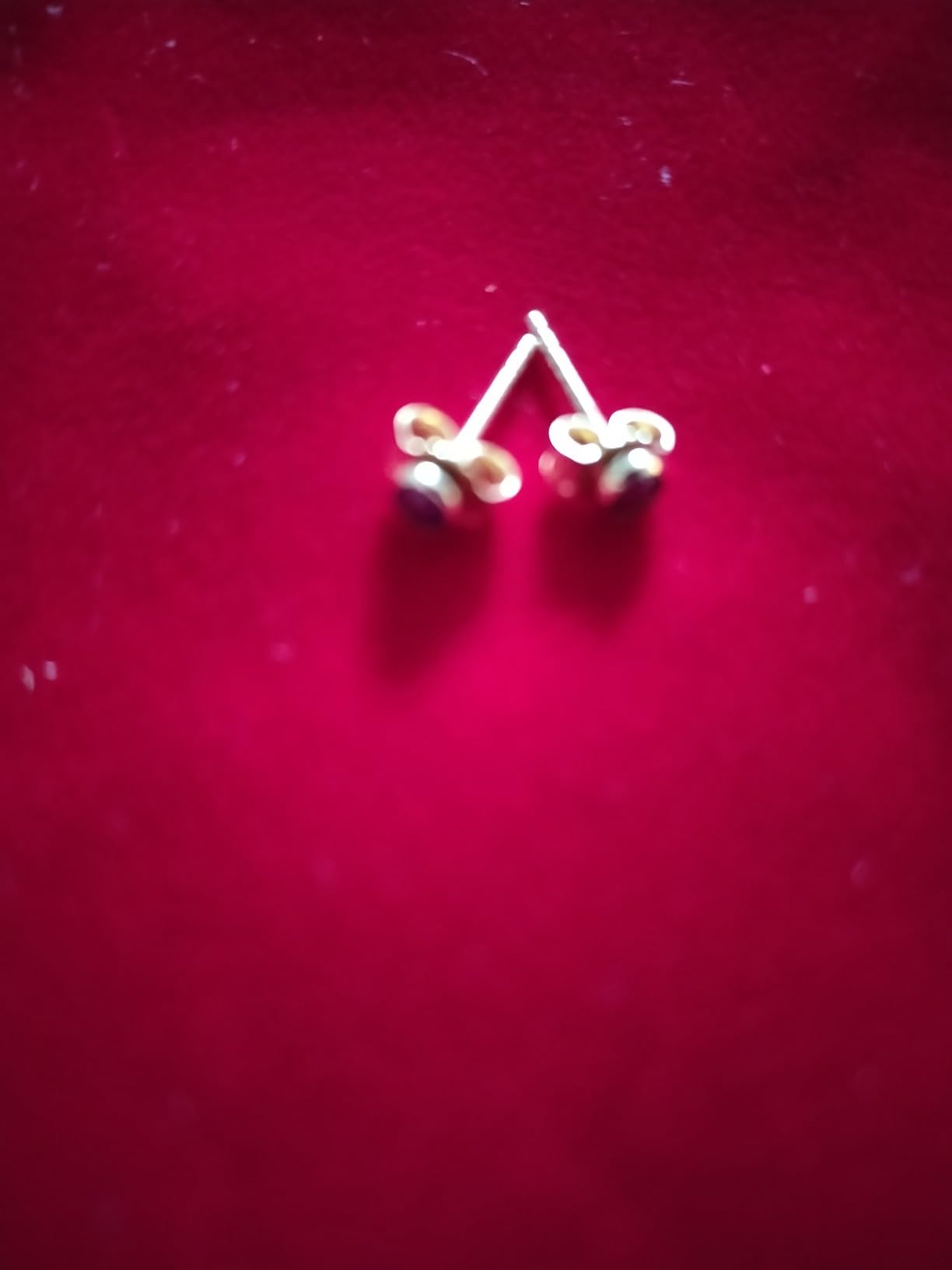NKlaus Jewellery Ohrstecker 585 Gelbgold Zirkon Aquamarin 3 mm