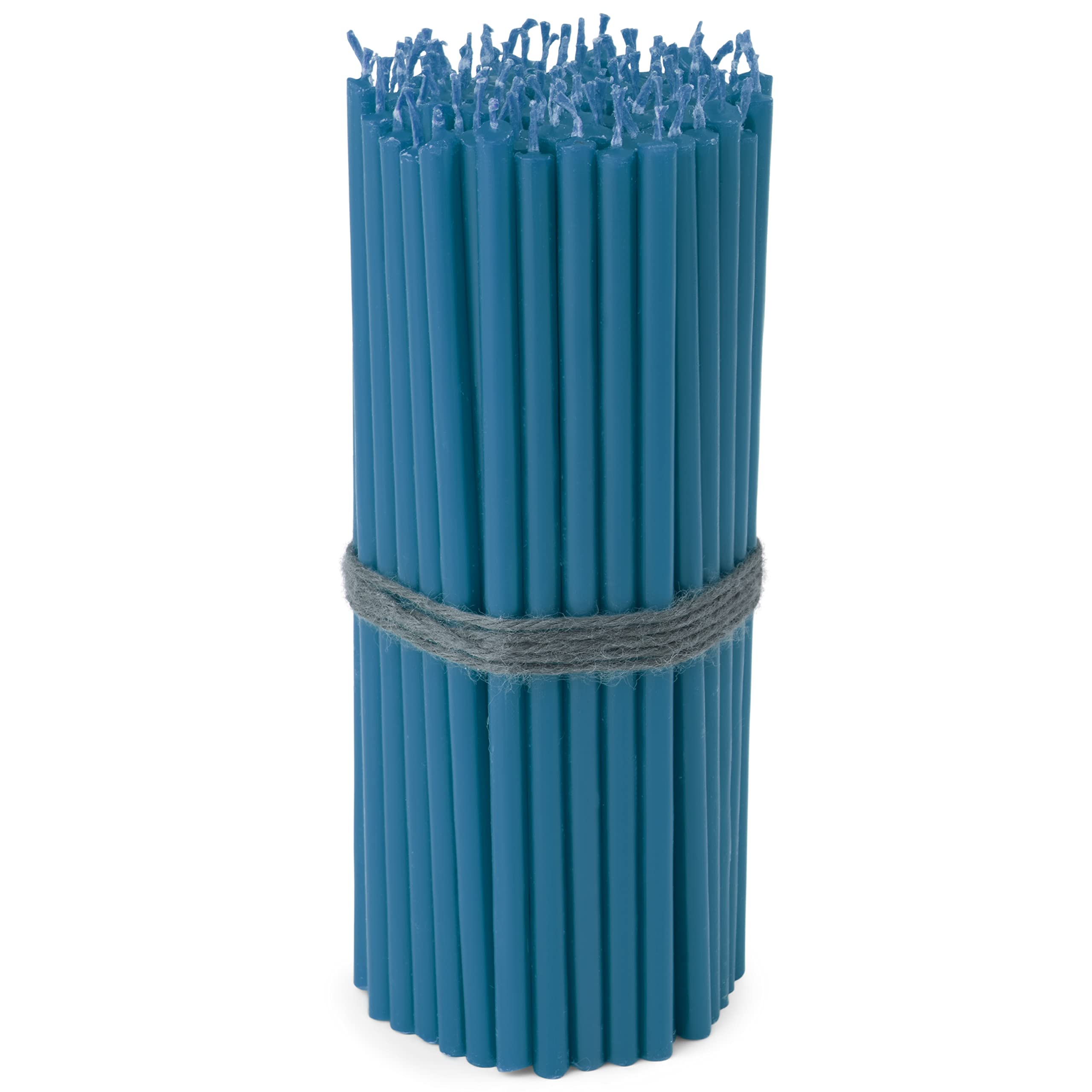 NKlaus Stabkerzen hellblau 16 cm 50 Stück Paraffin