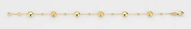 Eugen Rühle Armbänder 37.2100 Armband 585 Gelbgold Kugeln