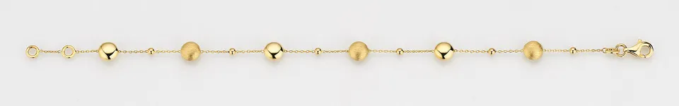 Eugen Rühle Armbänder 37.2100 Armband 585 Gelbgold Kugeln