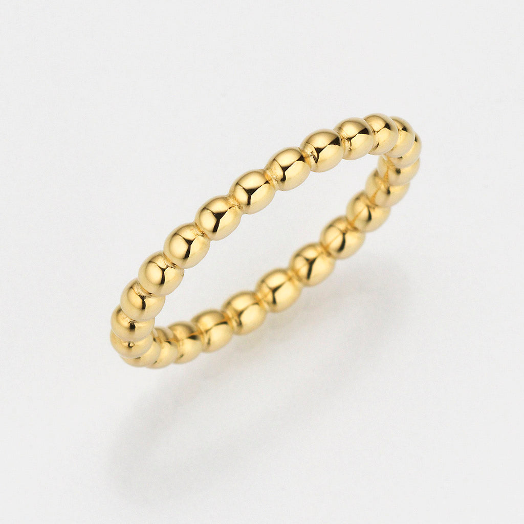 Eugen Rühle Art Kugeln 2,0mm Ring 750 Gelbgold