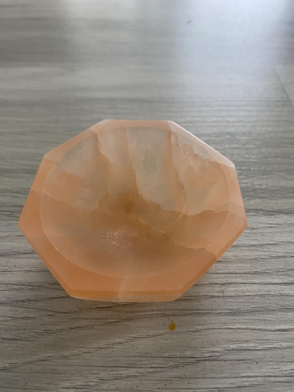 NKlaus Healing Crystals Selenit-Schale 6x6cm Pfirsich