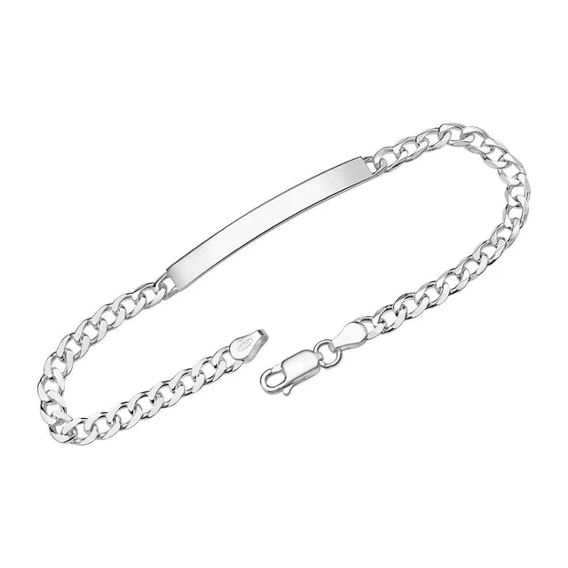 JEWLIX ID-Armband 925 Silber 4,5 mm Gravur ID0045 Armband