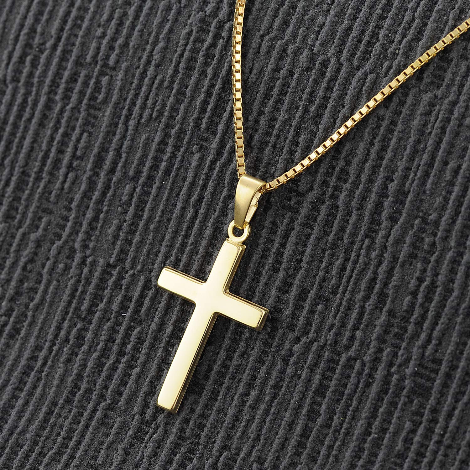 trendor Kreuz 08500 Halskette Gold 333 42 cm Venezianer