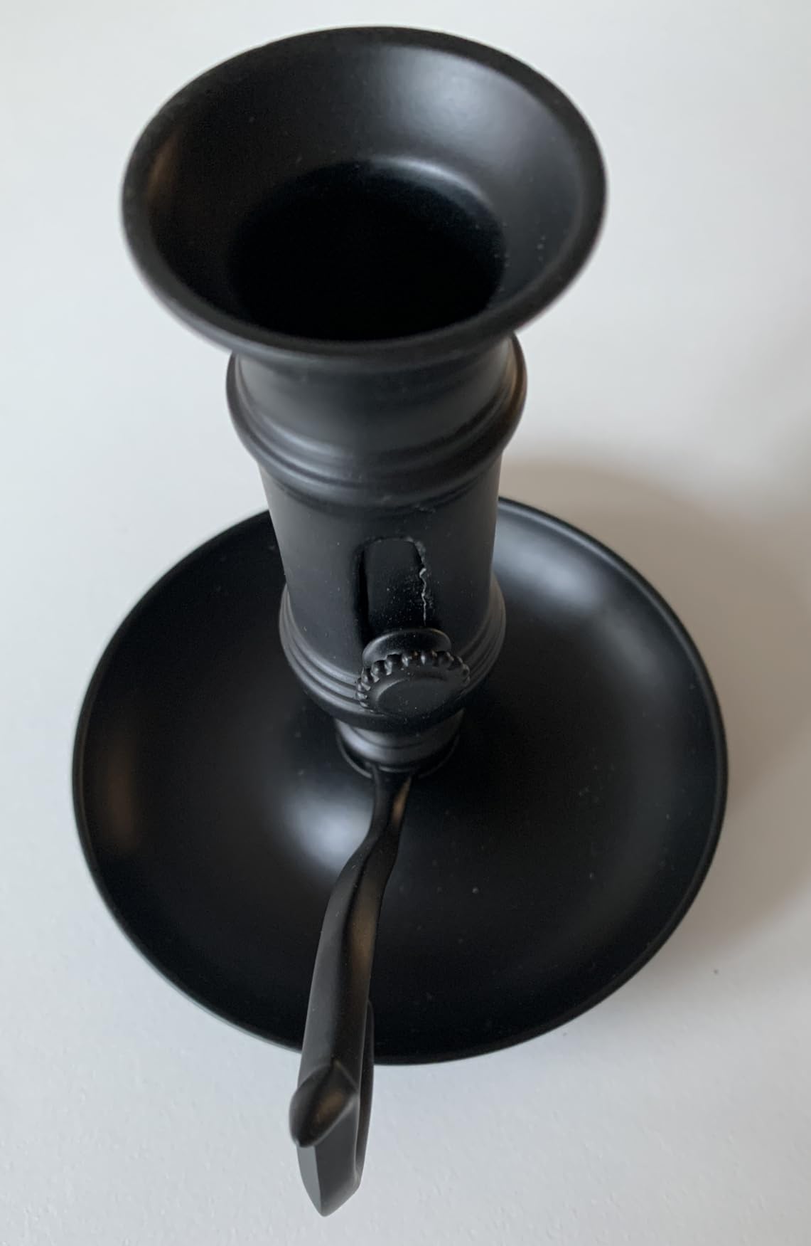 NKlaus Schiebeleuchter Schwarz Eisen Kerzenhalter 11cm