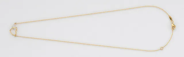 Eugen Rühle Colliers Doppelherz Collier 585 Weißgold