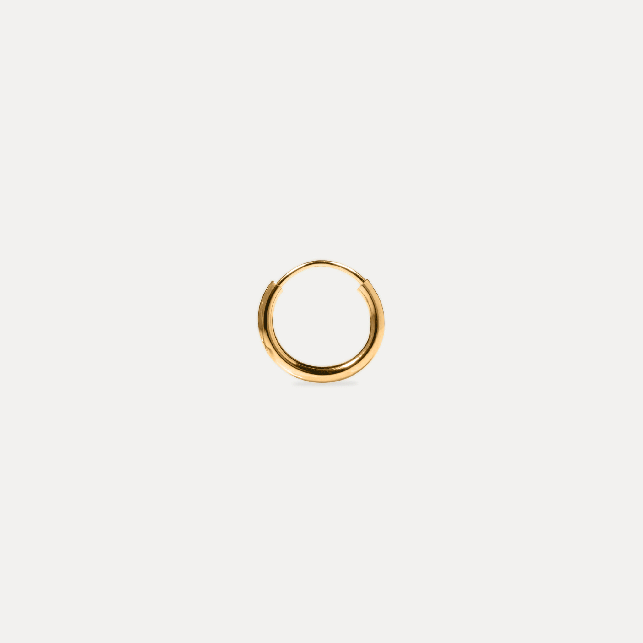 Stilnest Basic Creolen 585 Gold Massivgold 13mm